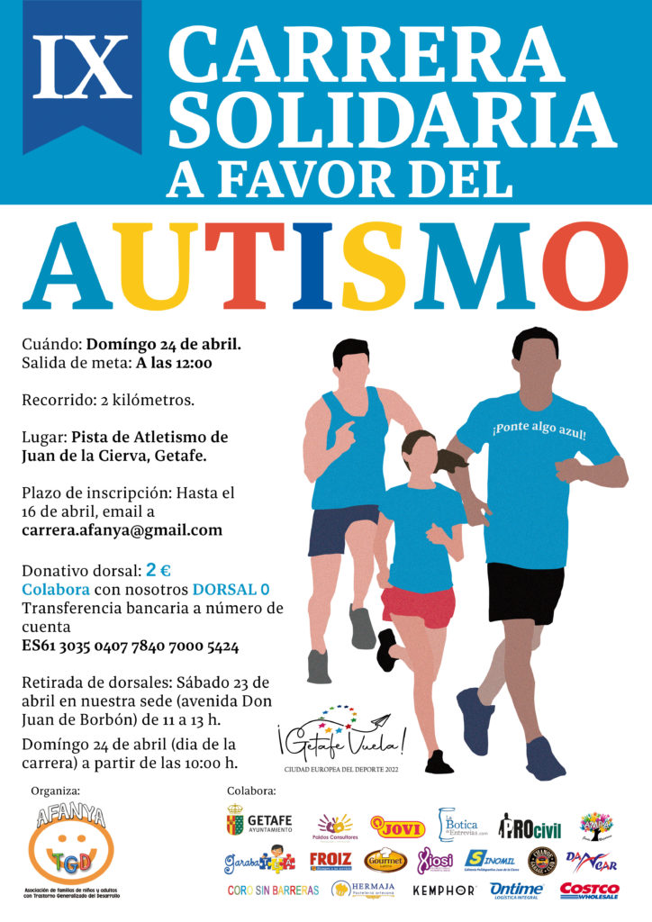 Colaboración carrera solidaria a favor del autismo